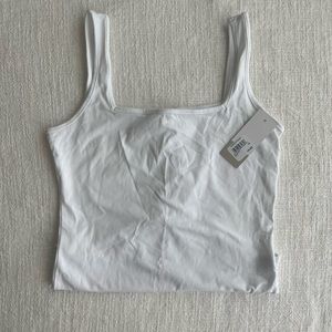 Nordstrom BP NWT White Square Neck Tank Bodysuit